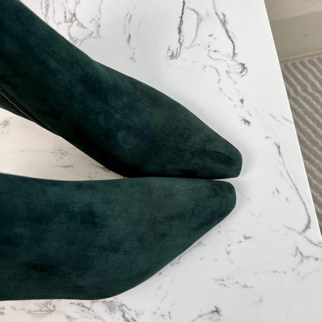 Dior High-heeled Ankle Boots in Dark Green - Image 5
