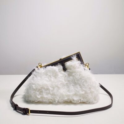 Fendi Wool Baguette Bag