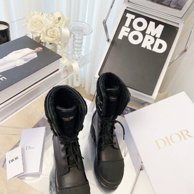 Dior Lace-up High-top Boots