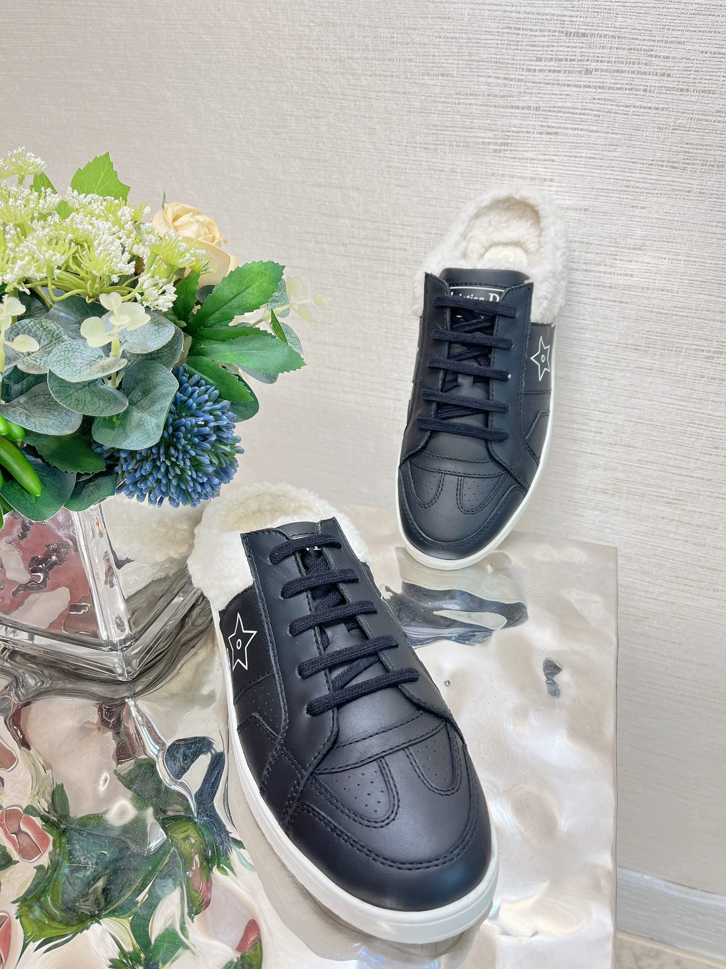 Dior Open Back Star Sneakers - Image 4