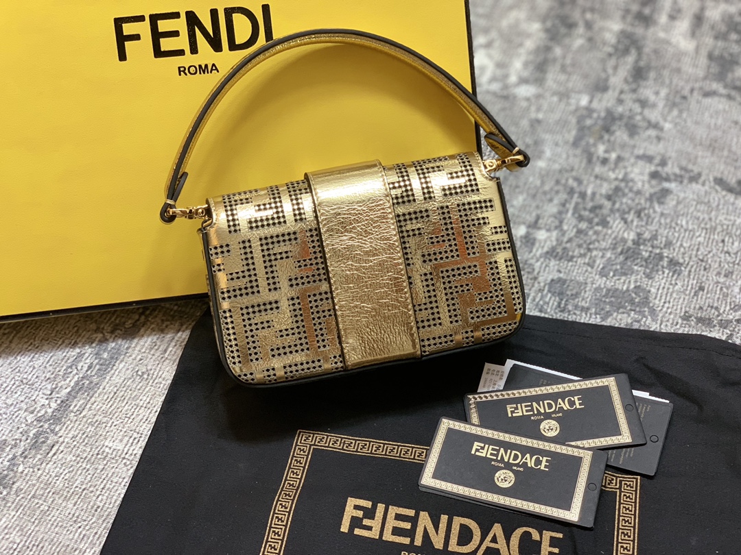 Fendi Fendace Mini Baguette Bag - Image 6