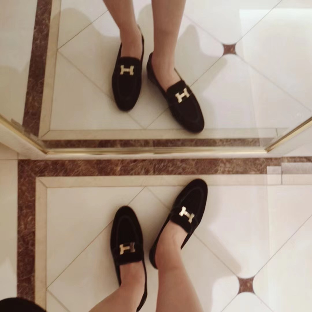 Hermes H Buckle Loafers - Image 11