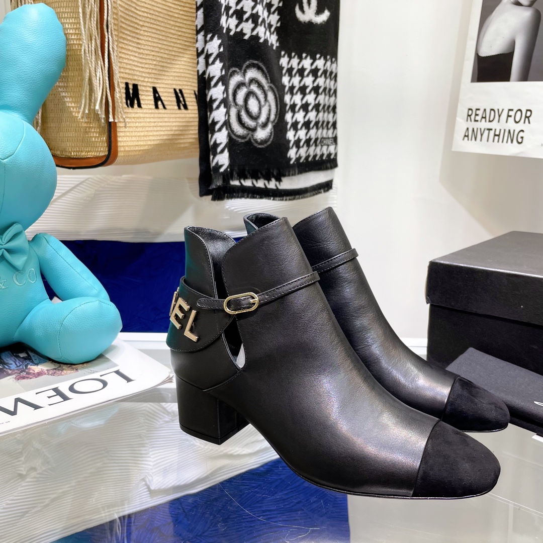 Chanel Round Toe Ankle Boots - Image 6