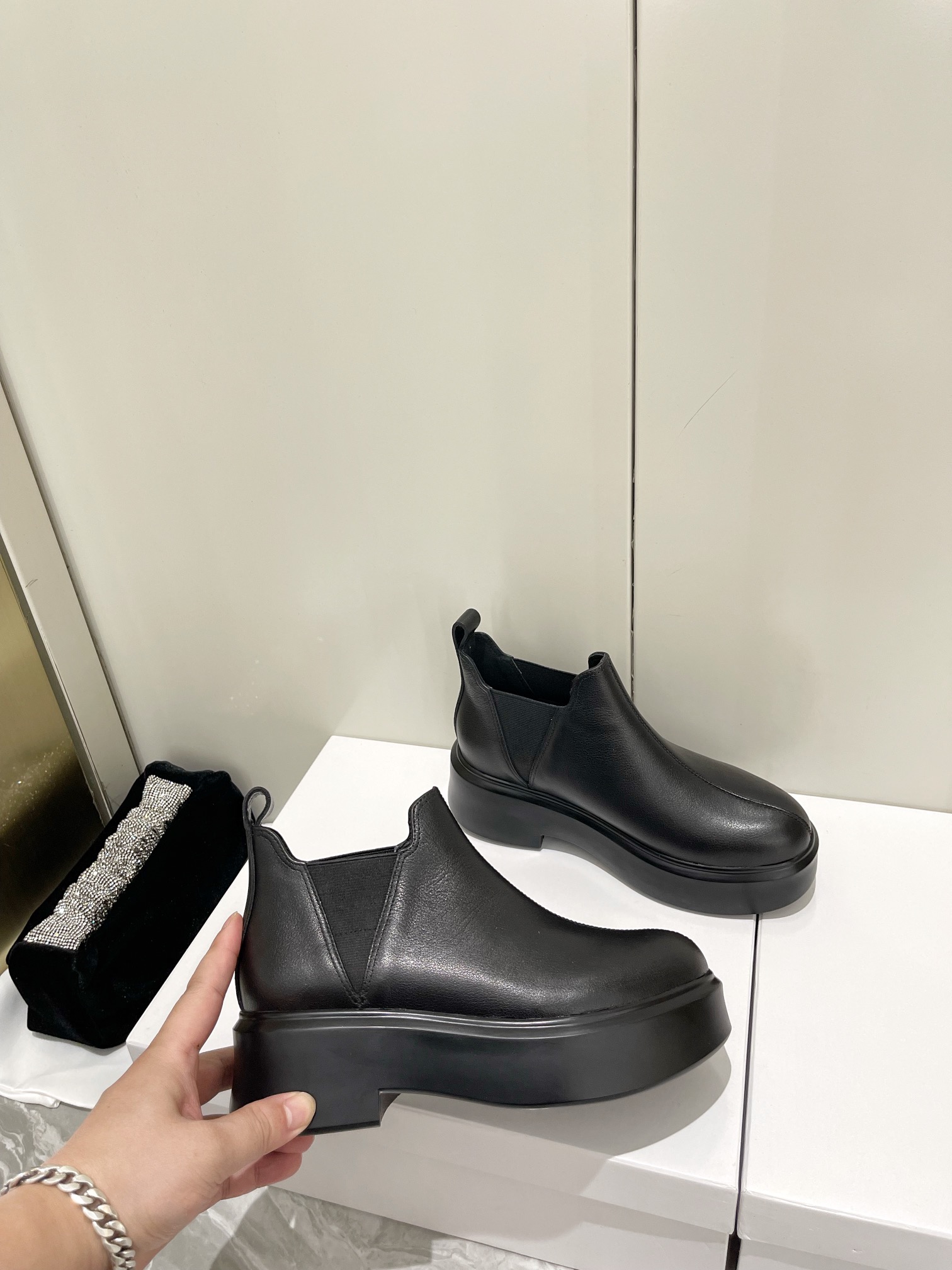 The Row Thick-soled Classic Short Boots - Image 8