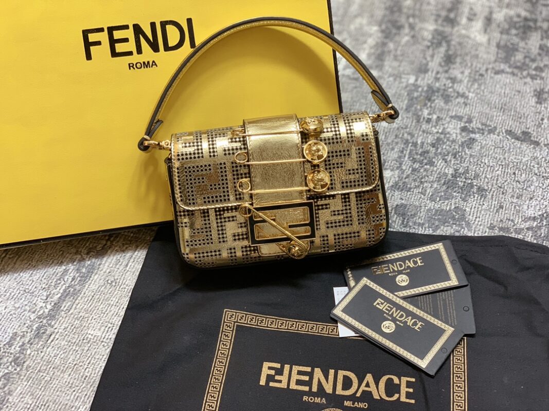 Fendi Fendace Mini Baguette Bag