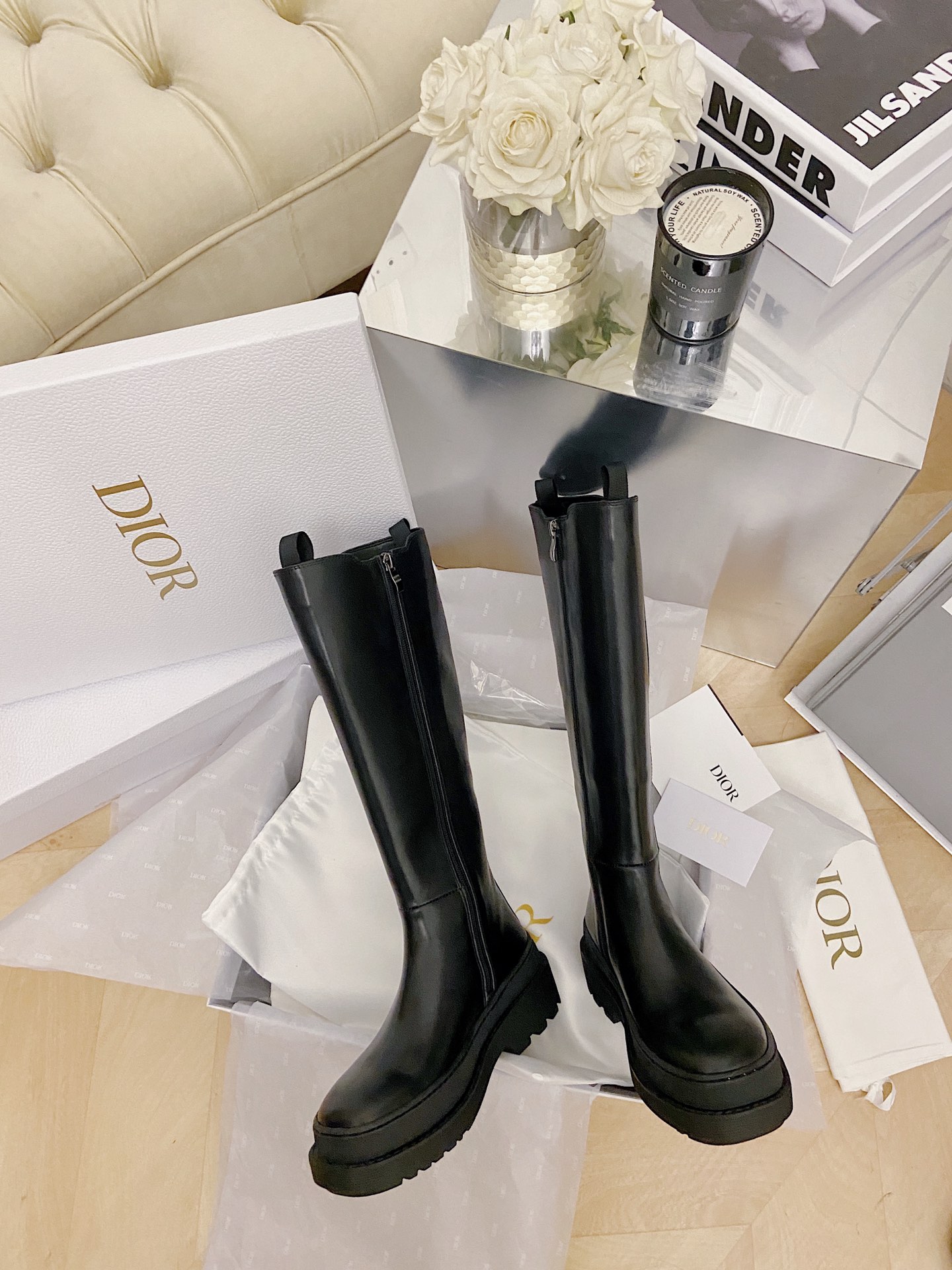 Dior High-top Chelsea Boots in Black - Image 3