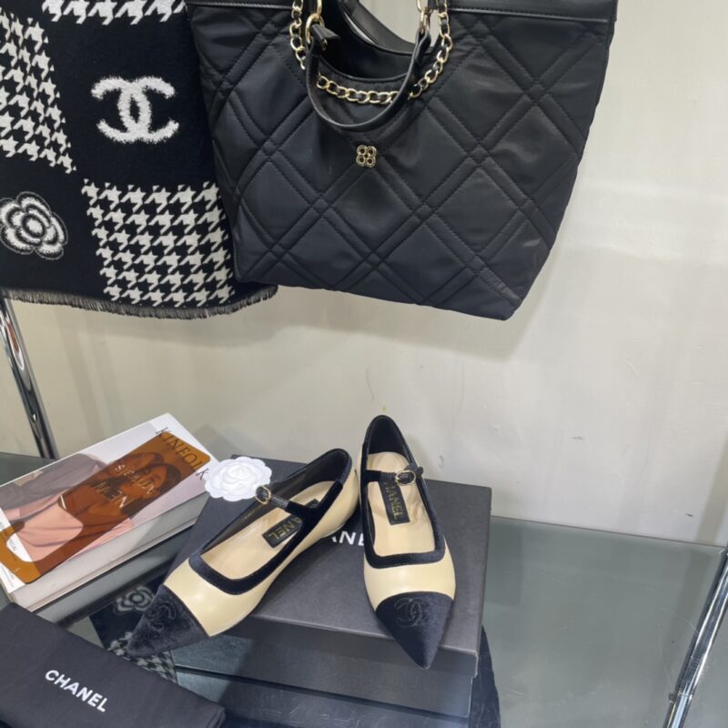 Chanel Pointed Toe Mary Jane Shoes