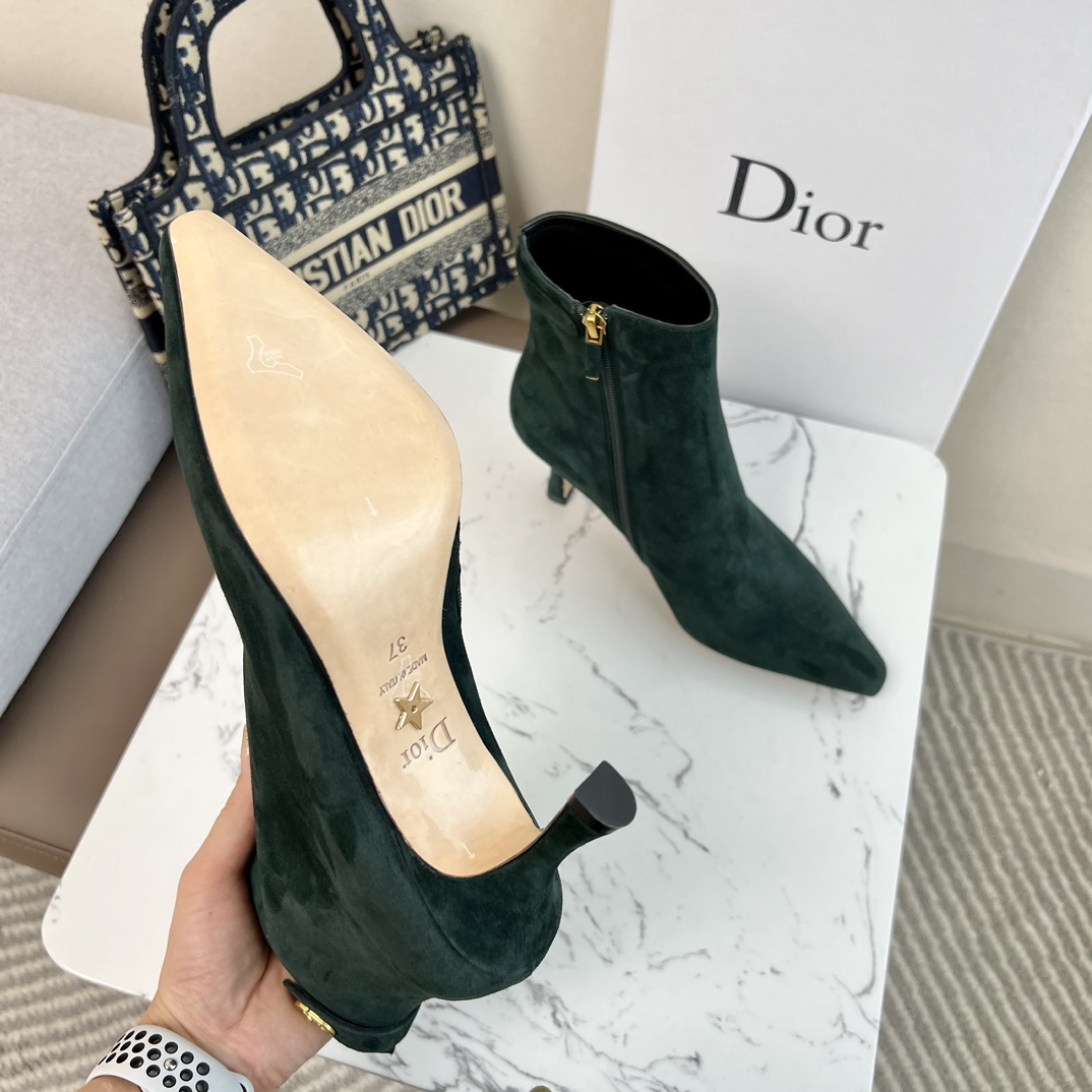 Dior High-heeled Ankle Boots in Dark Green - Image 10