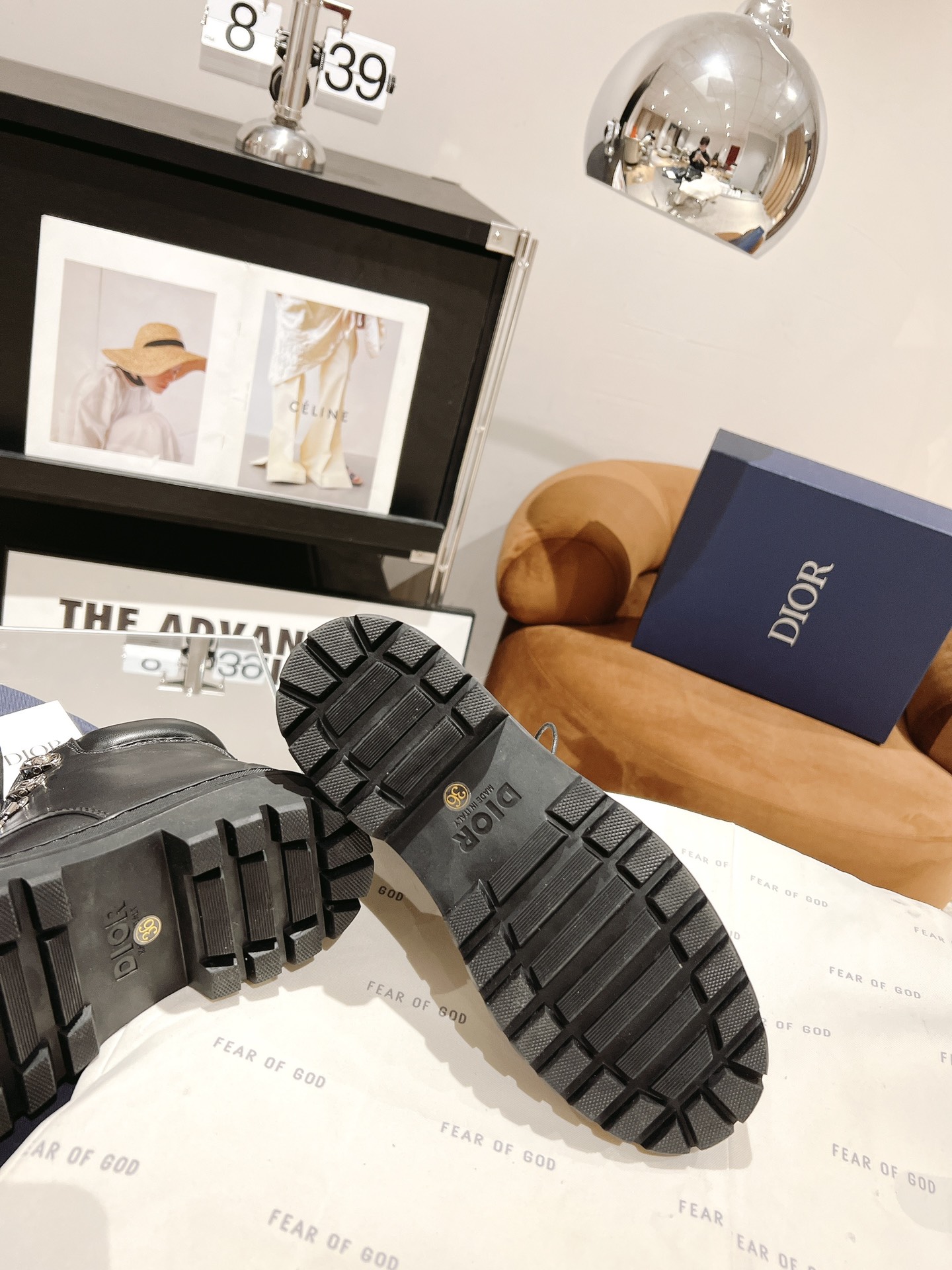 Dior Lace-up Thick-soled Short Boots - Image 6