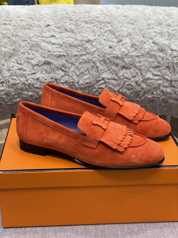 Hermes Fringed Loafers