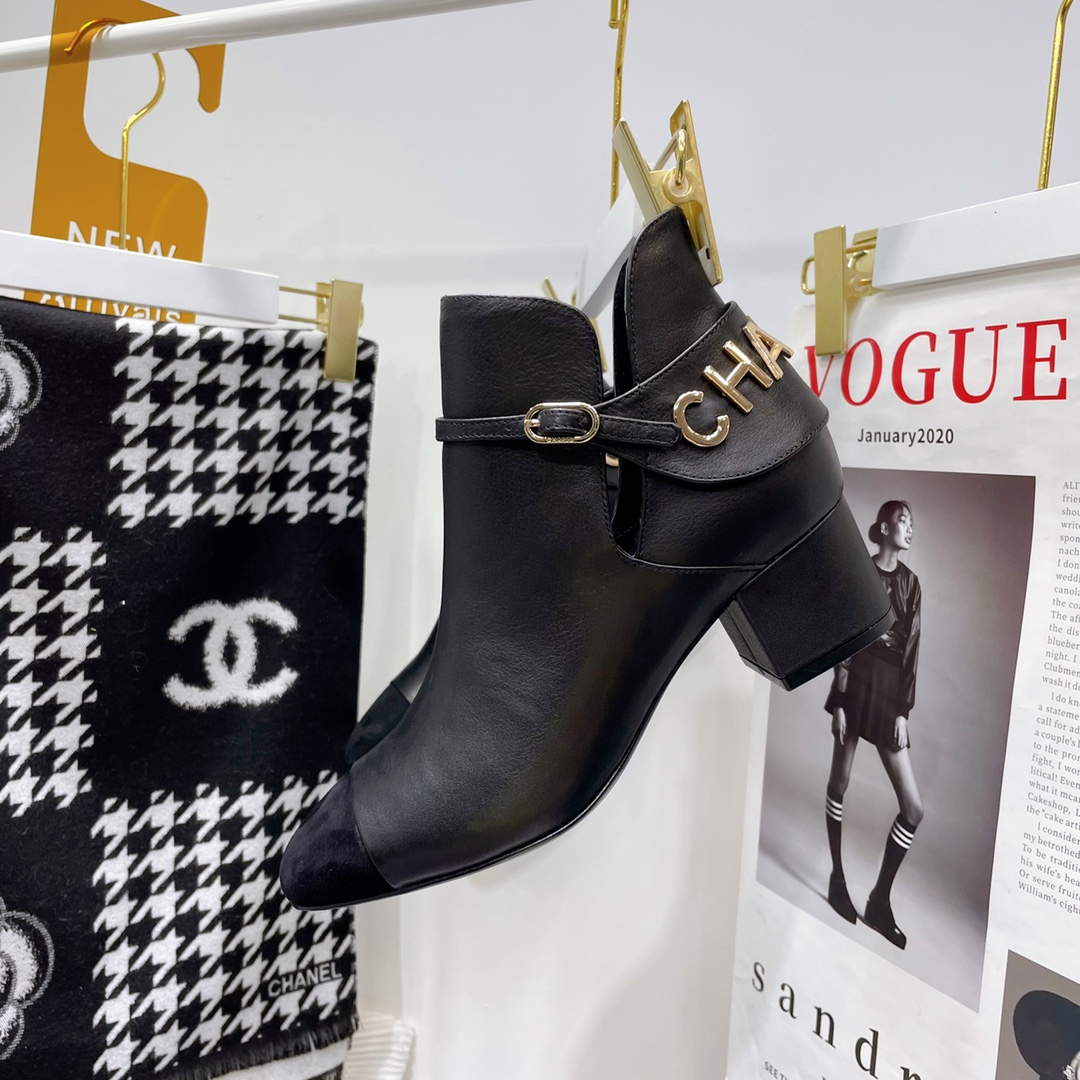 Chanel Round Toe Ankle Boots - Image 8