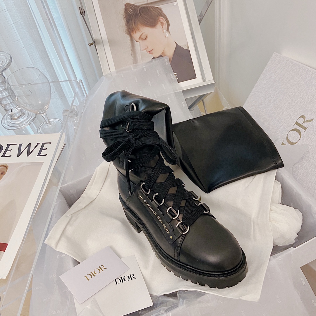 Dior Lace-up Knee-High Boots - Image 8
