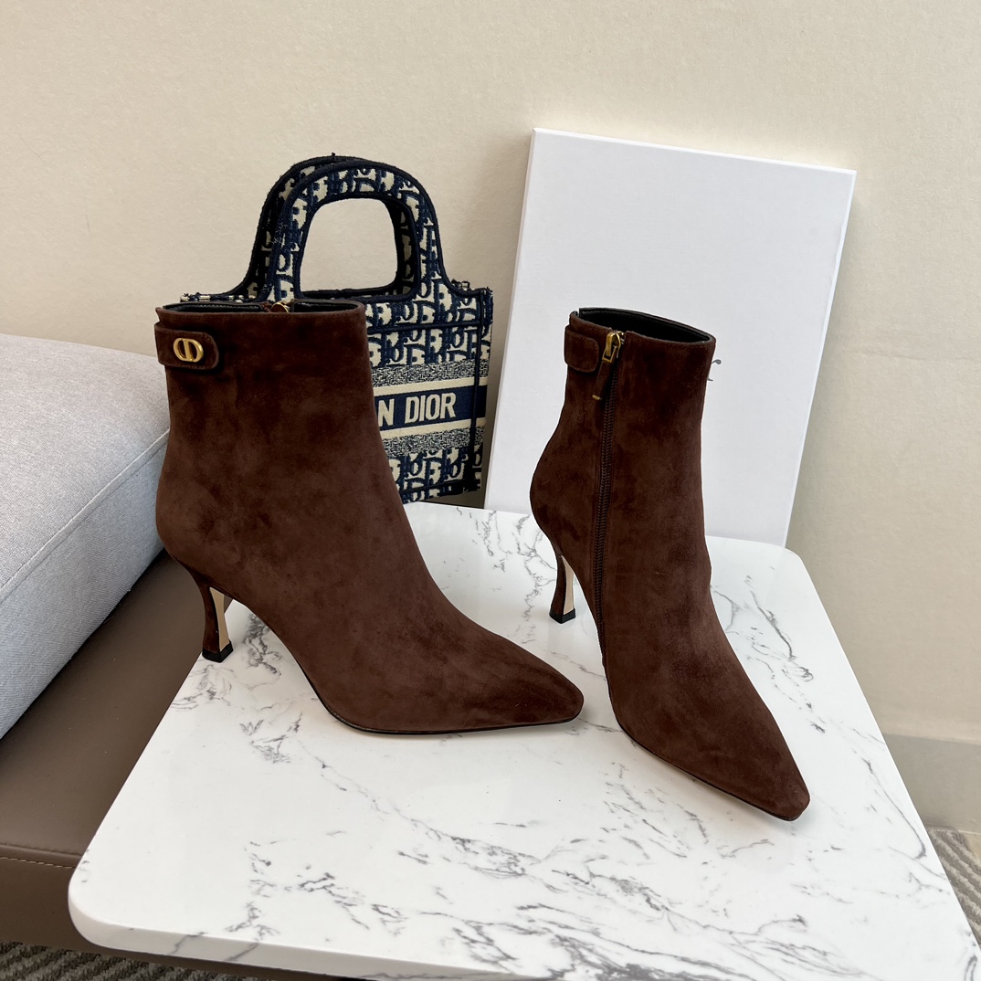 Dior High-heeled Ankle Boots in Brown - Image 4