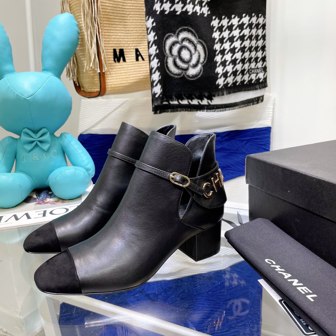 Chanel Round Toe Ankle Boots - Image 3