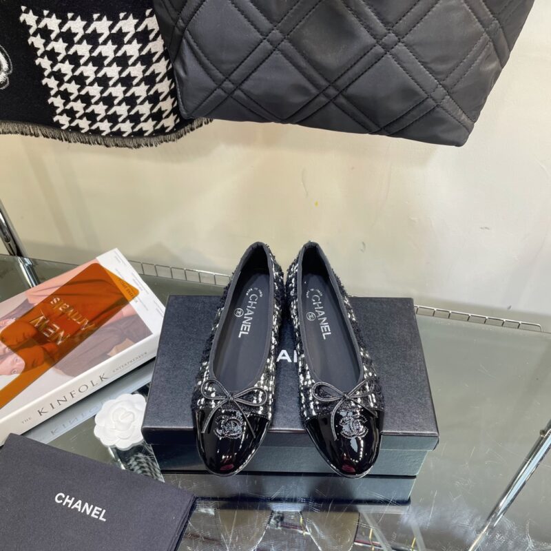 Chanel Tweed Ballet Flat
