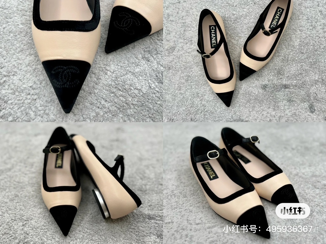 Chanel Pointed Toe Mary Jane Shoes - Image 9