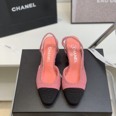 Chanel Tweed Slingback Shoes