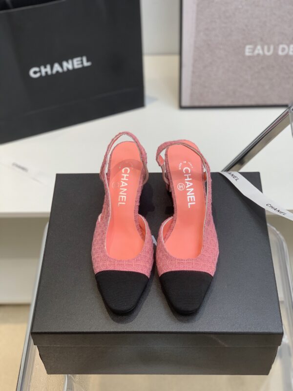 Chanel Tweed Slingback Shoes