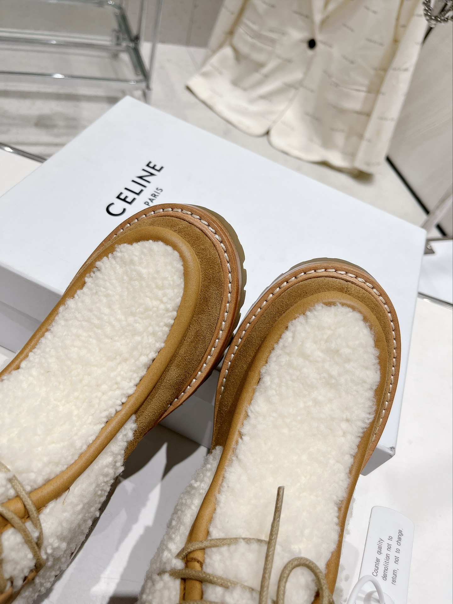 Celine Arc de Triomphe Lace-up Boots - Image 8