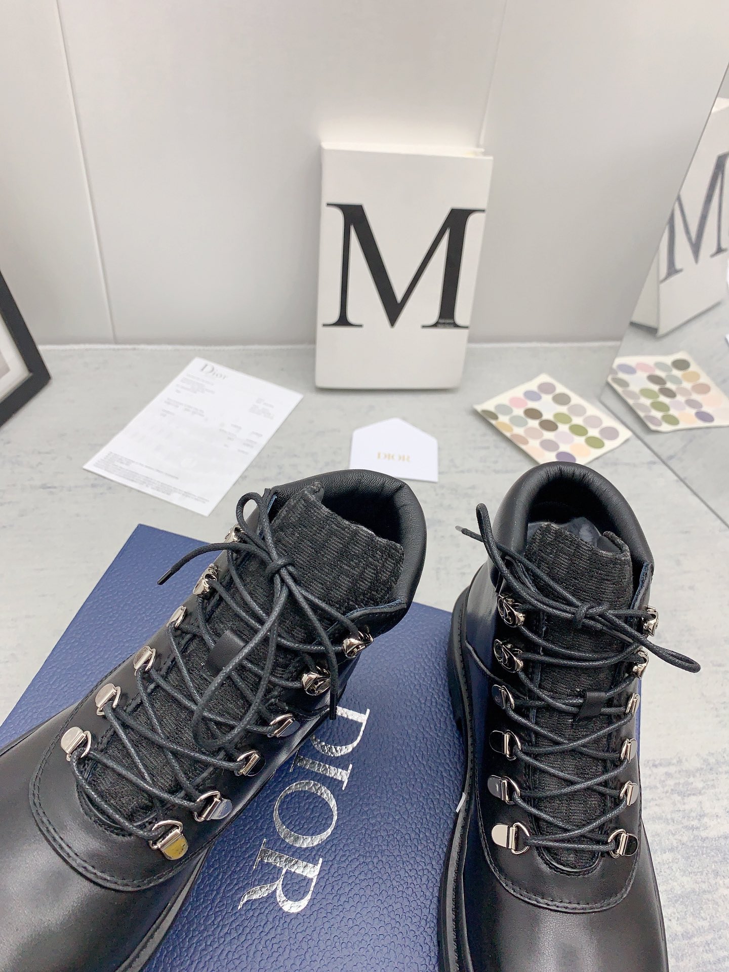 Dior Lace-up Thick-soled Short Snow Boots - Image 8