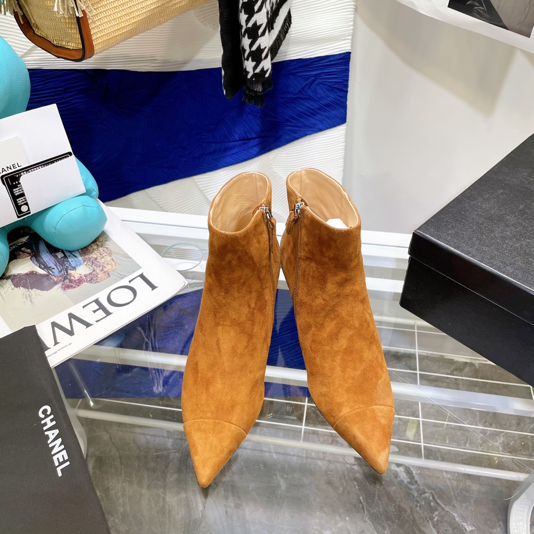 Chanel Wedge Ankle Boots