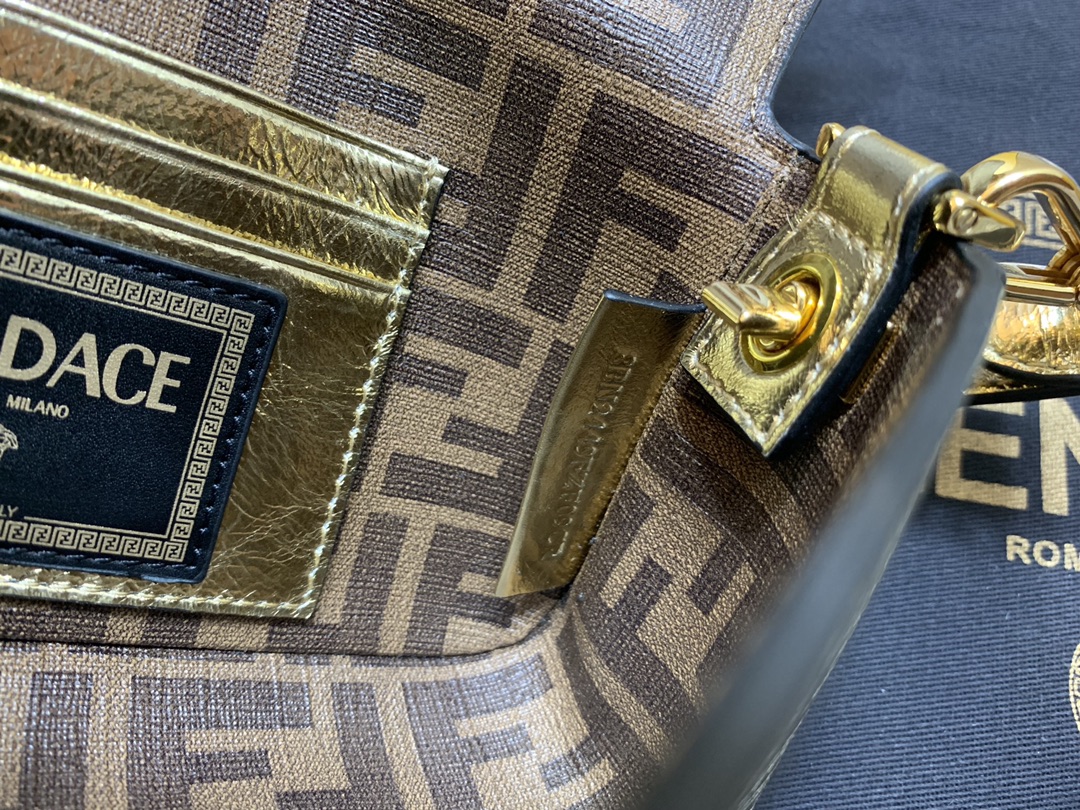Fendi Fendace Mini Baguette Bag - Image 9