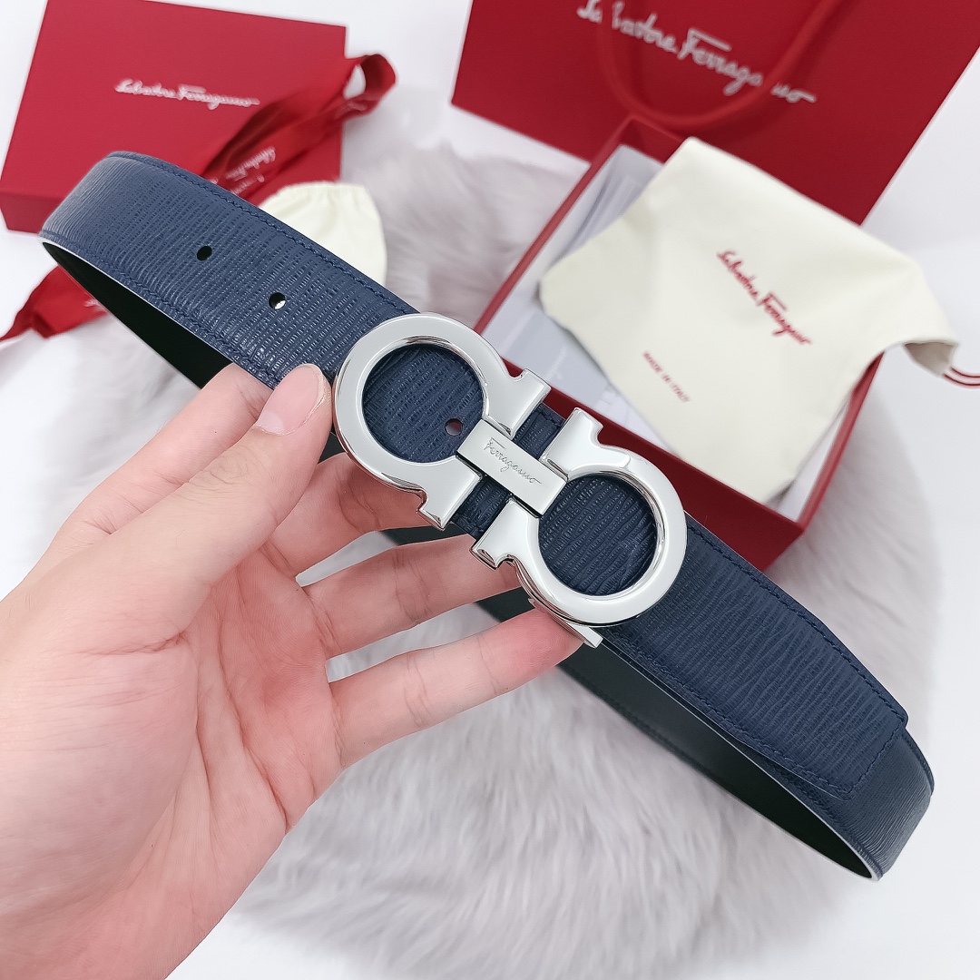 db9bf2_0329fef89daf40d9a34903967097a8c5mv2.jpg Ferragamo Logo Buckle Leather Belt - Image 1