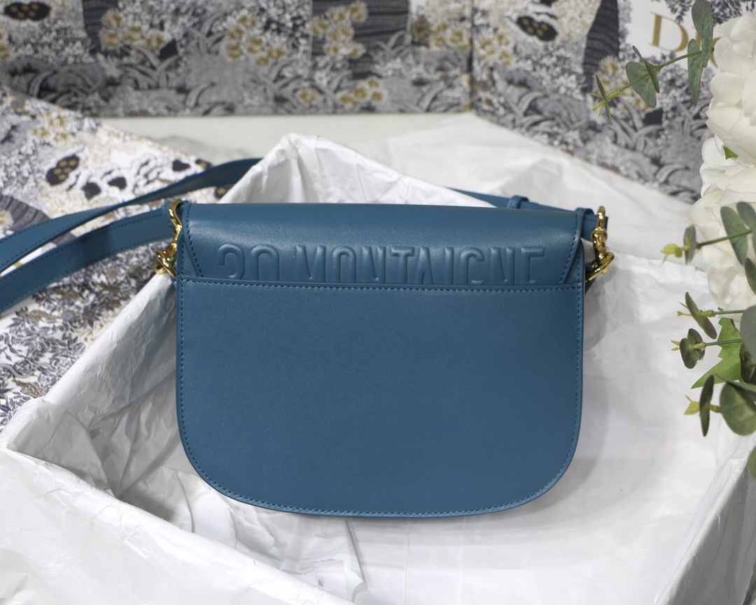 Dior Medium Bobby Bag in Deep Sea Blue Calfskin - Image 3