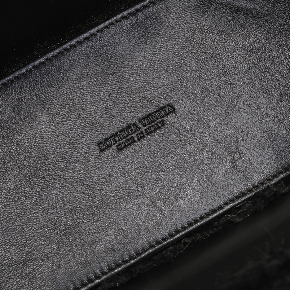 Bottega Veneta Black Fluffy Arco Tote Bag - Image 8