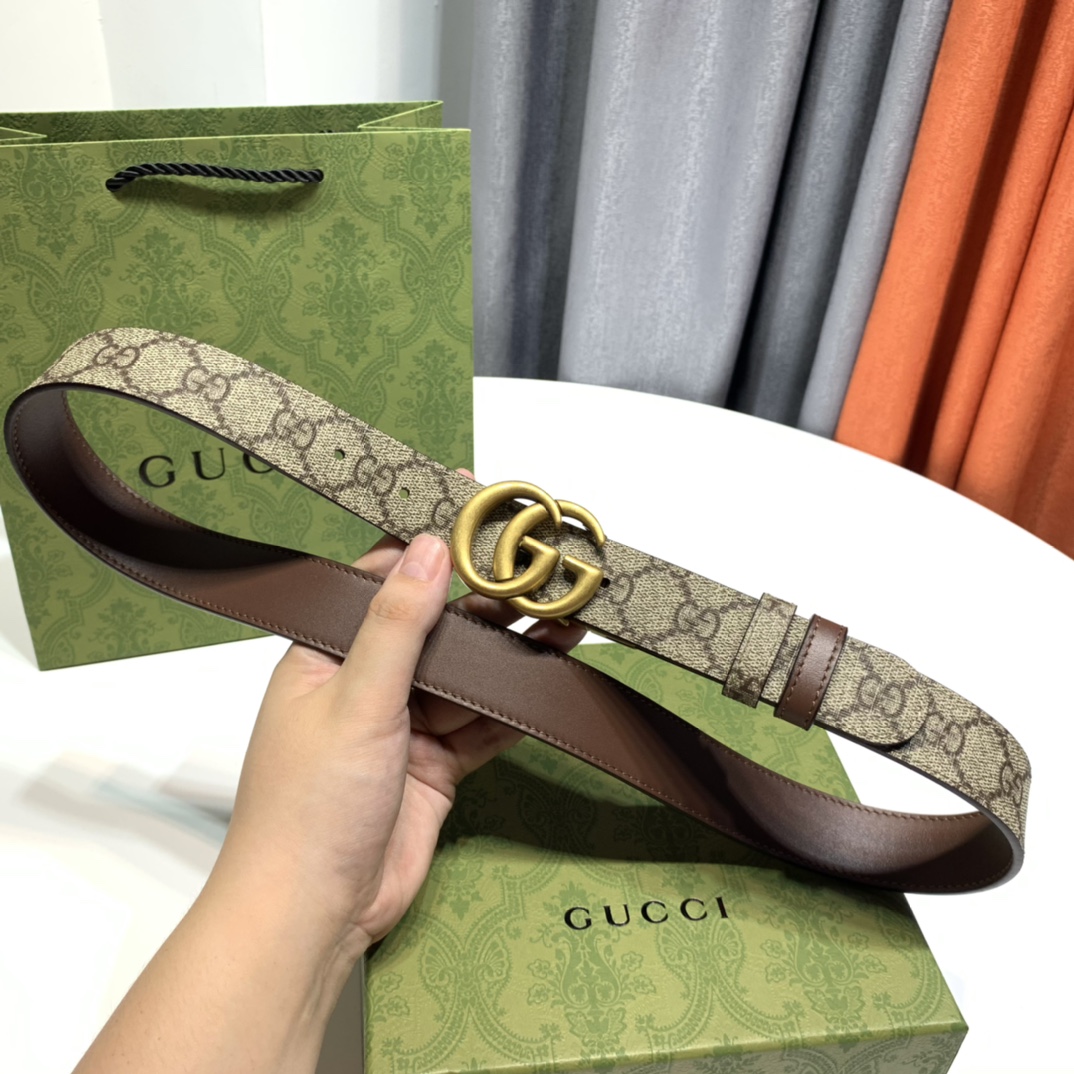 db9bf2_078801b5565844e9bde125e5cc3868b3mv2.jpg Gucci Canvas&Leather Belt - Image 1