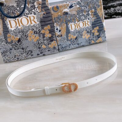 Dior D-Renaissance Pin Buckle Leather 17mm Belt