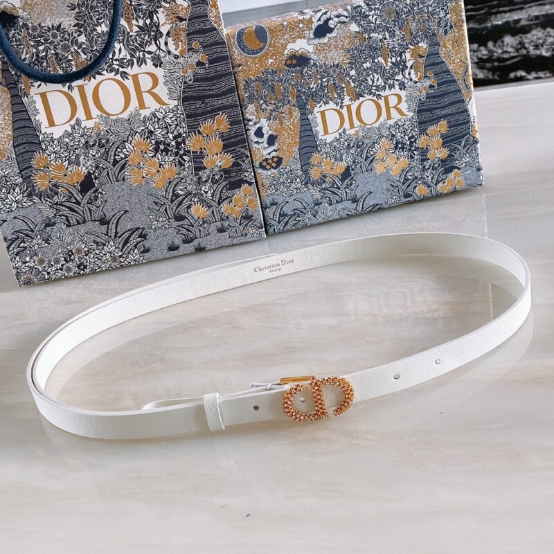 Dior D-Renaissance Pin Buckle Leather 17mm Belt