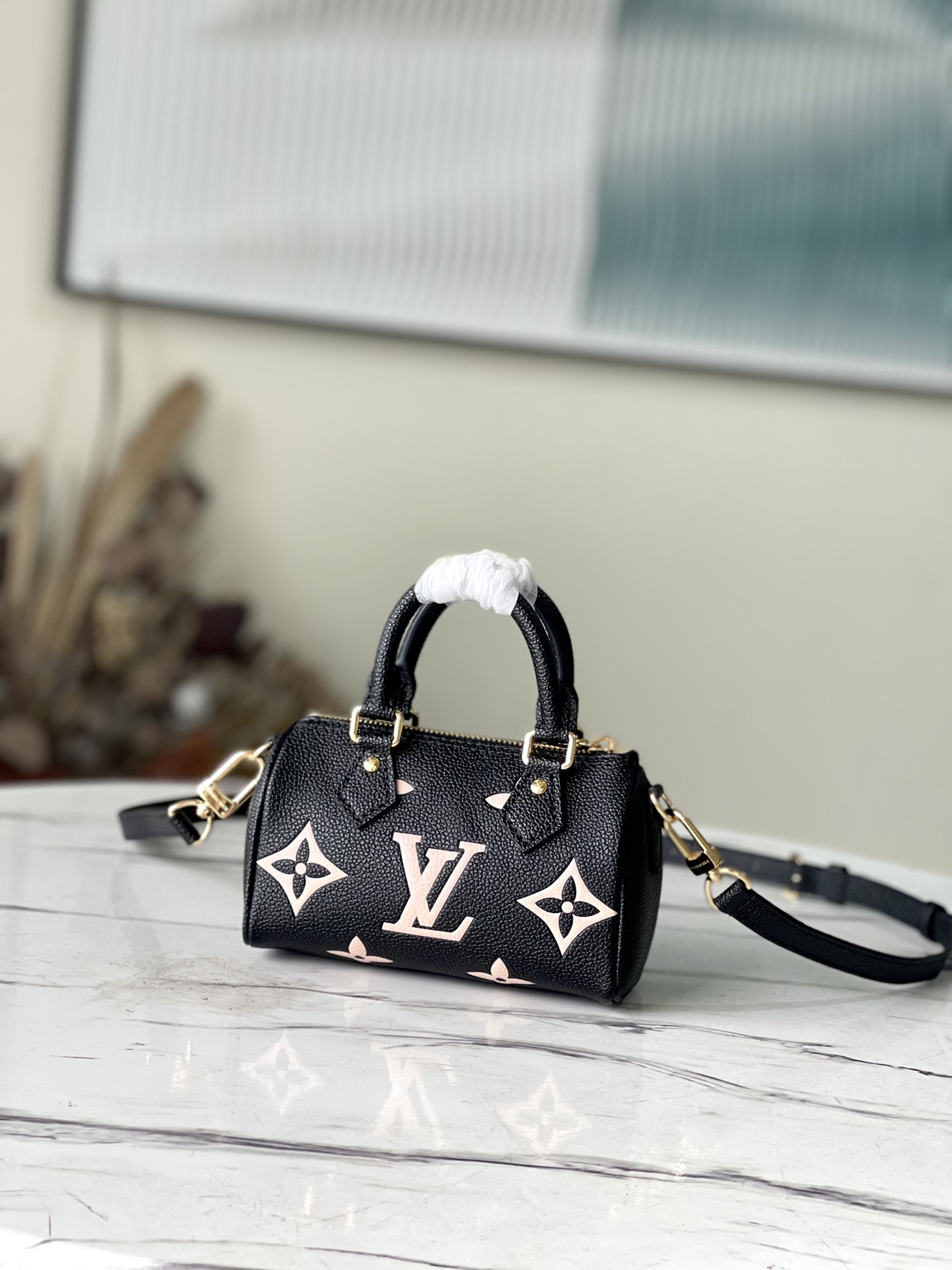 Louis Vuitton Silkscreen Nano Speedy Handbag - Image 3