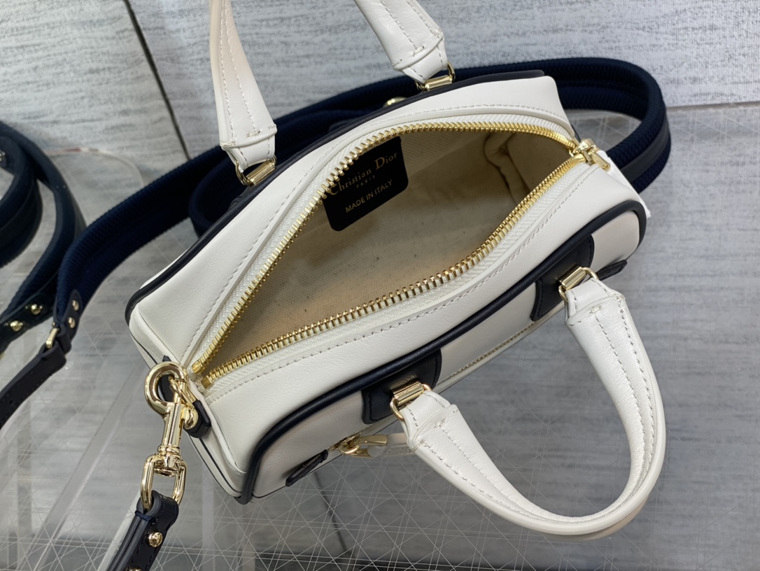 Dior Bowling Bag in White - Image 9