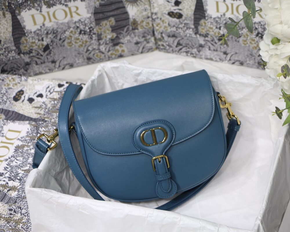 Dior Medium Bobby Bag in Deep Sea Blue Calfskin