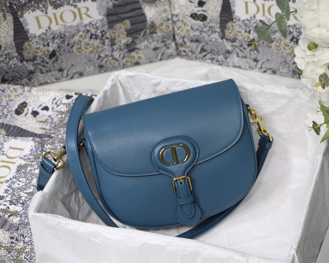 Dior Medium Bobby Bag in Deep Sea Blue Calfskin