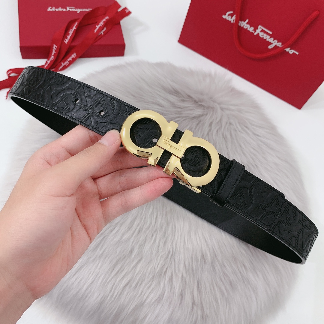 db9bf2_0dc14037c5e54bf887179ac49231c525mv2.jpg Ferragamo Logo Buckle Leather Belt - Image 1