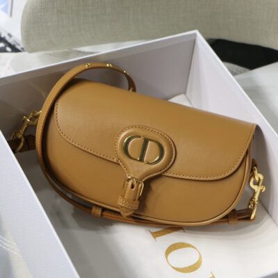 Dior Bobby East-West Underarm Bag in Caramel Calfskin