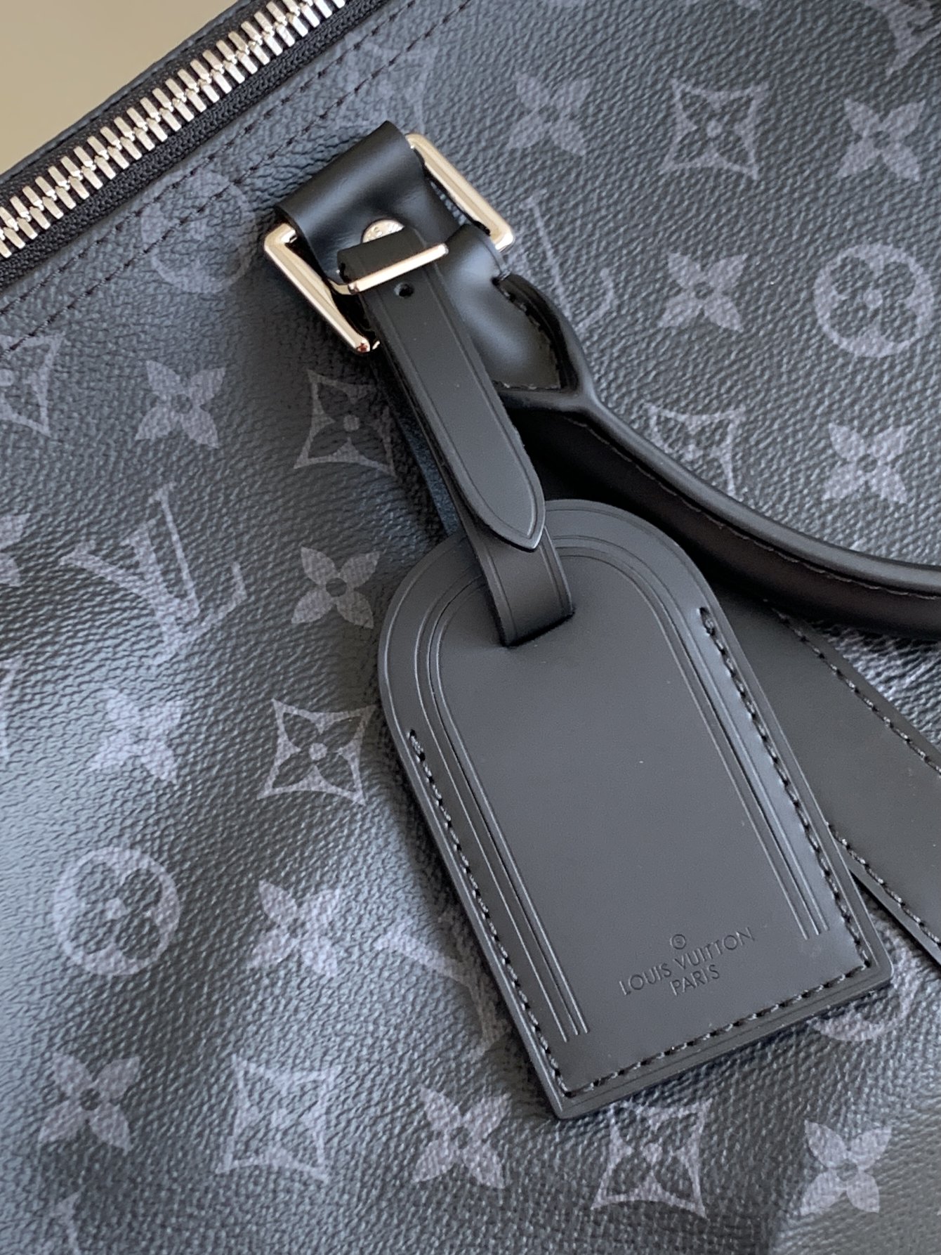 Louis Vuitton Classic Keepall 45 Bag in Damier Graphite Canvas - Image 6