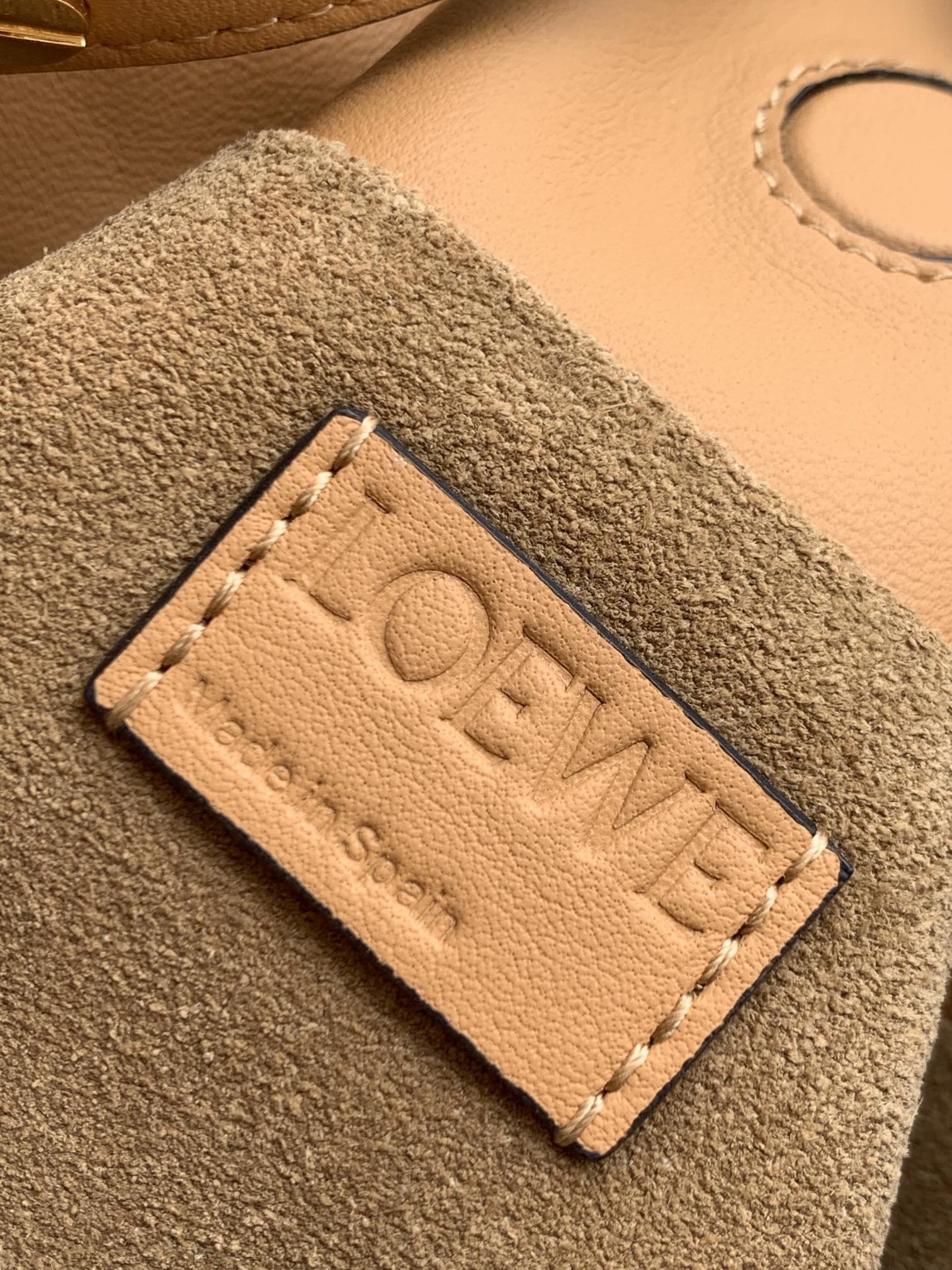 Loewe Small Flamenco Bag in Golden Brown Calfskin - Image 9