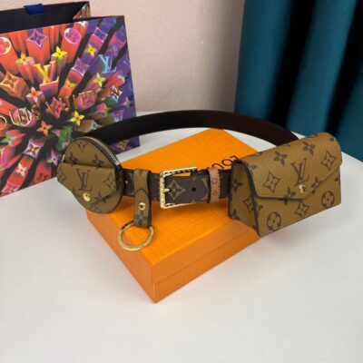 Louis Vuitton Pin Buckle Belt with Round&Square Bags