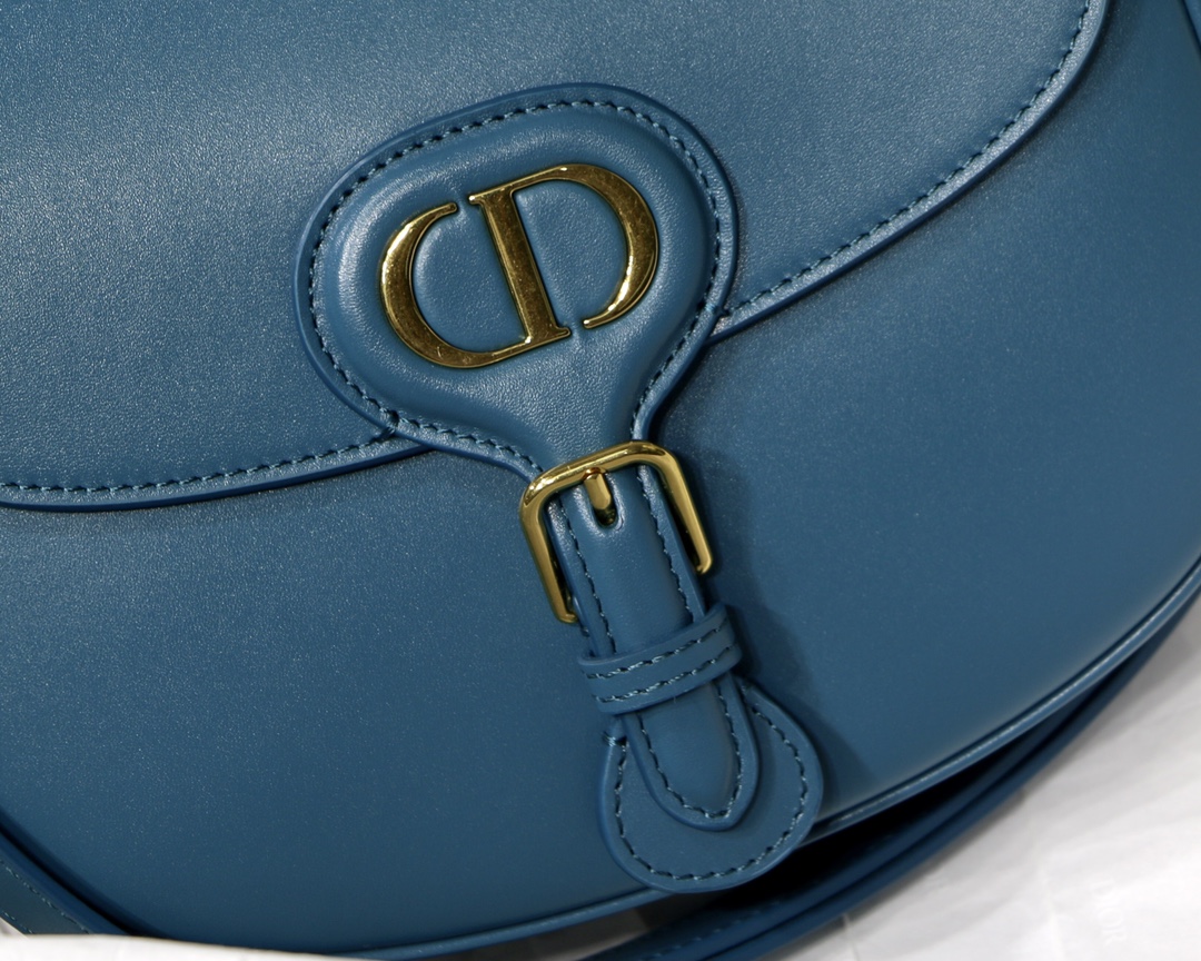 Dior Medium Bobby Bag in Deep Sea Blue Calfskin - Image 10