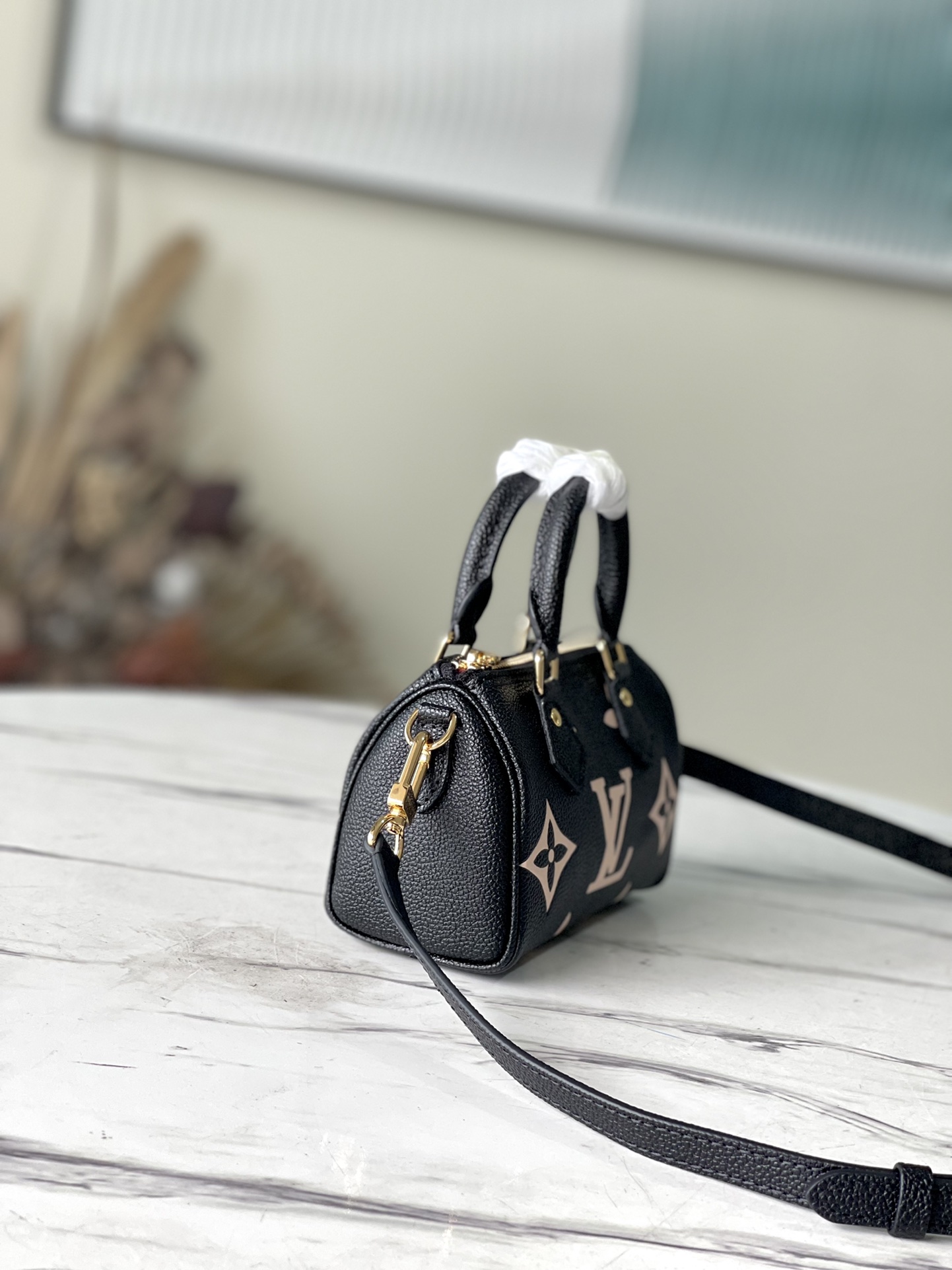 Louis Vuitton Silkscreen Nano Speedy Handbag - Image 4