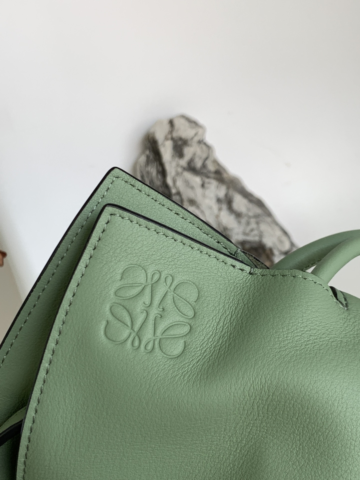 Loewe Large Flamenco Bag in Forest Green Calfskin - Image 5