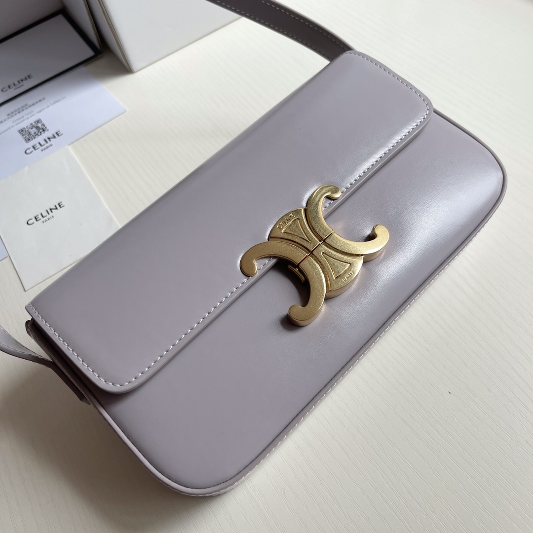 Celine Arc de Triomphe Underarm 20cm Bag in Grey - Image 4