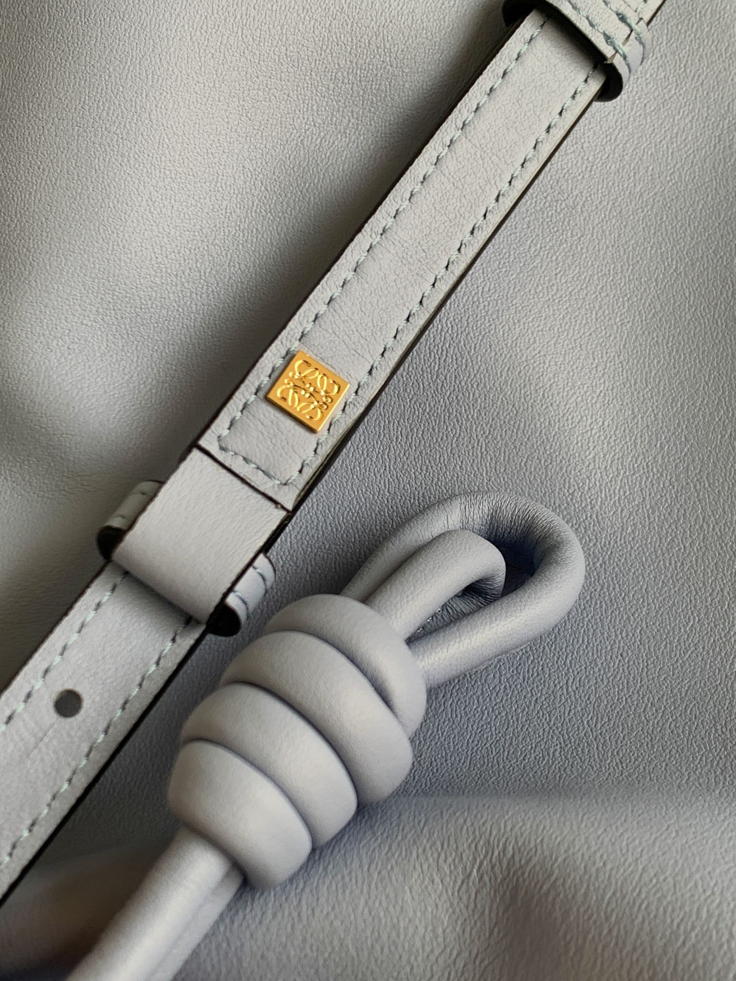 Loewe Large Flamenco Bag in Atlantic Blue Calfskin - Image 7