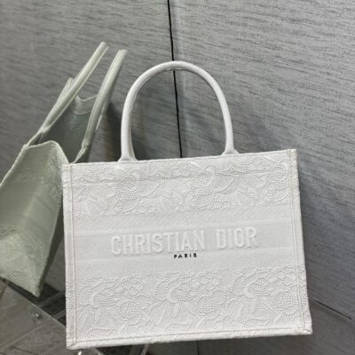 Dior Small Tote Bag in White