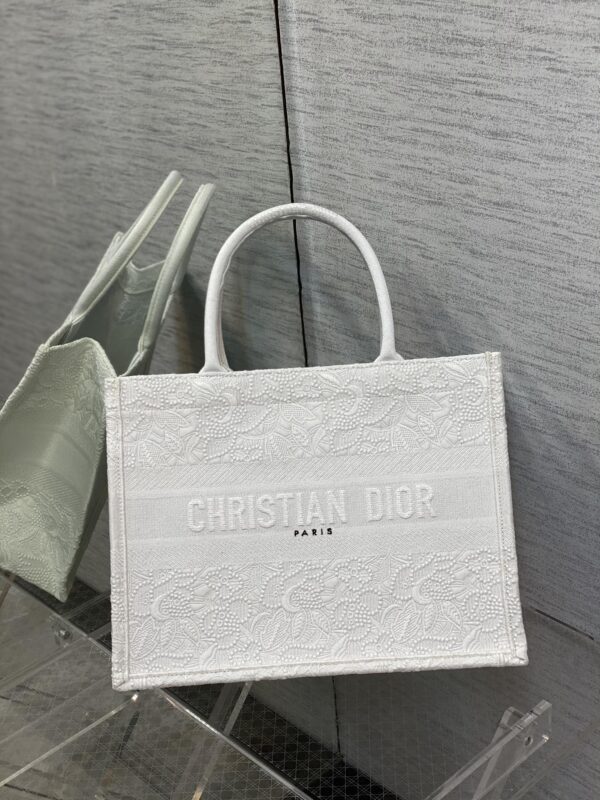Dior Small Tote Bag in White