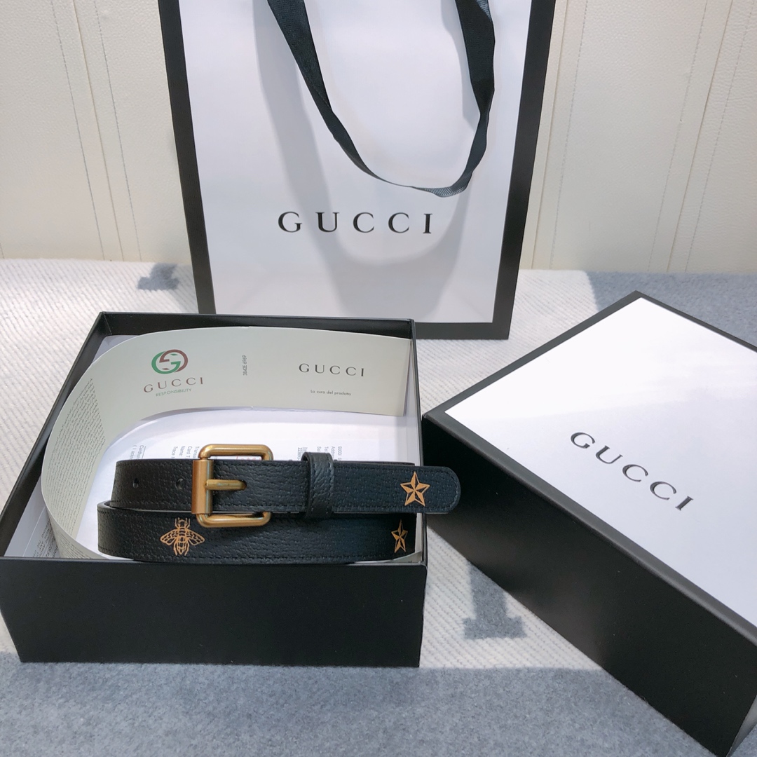 db9bf2_26efead8e58b4a4cbebb399d50d5300amv2.jpg Gucci Leather Belt - Image 1
