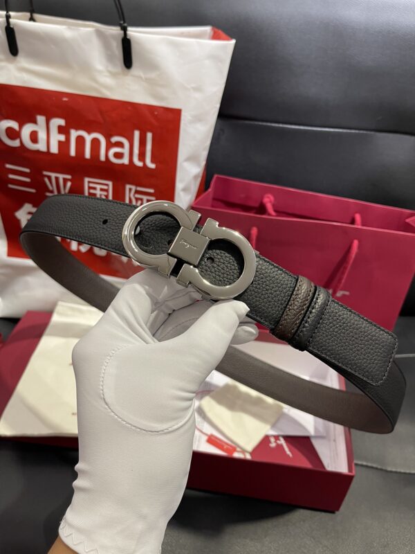 Ferragamo Adjustable Gancini Leather Belt